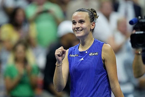 US Open 2024: Clara Burel reacts against Sloane Stephens during a first round match of the U.S. Open